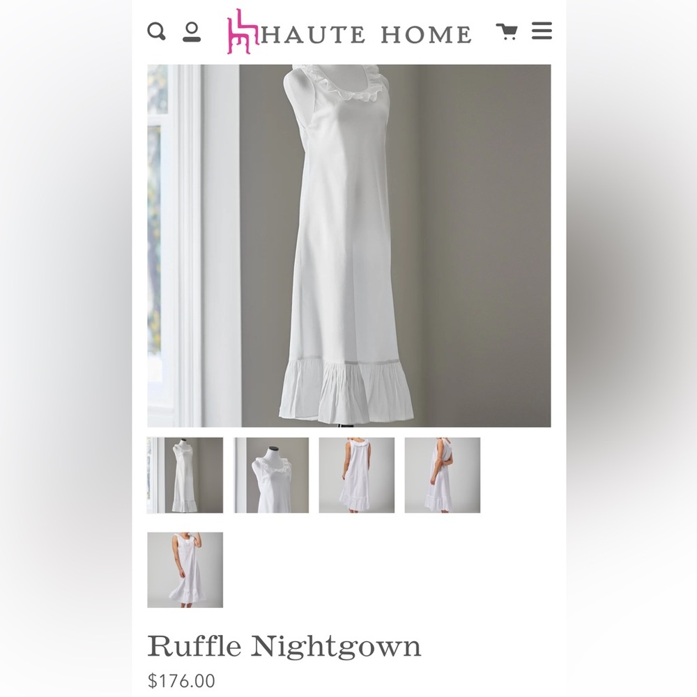 Haute Home Linens Loungewear/Nightgown Sz S - Picture 8 of 9